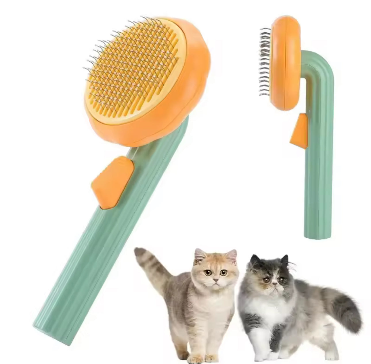 Brosse de Toilettage Auto-nettoyante – Pour Chat, Chiot, Lapin et Petits Animaux