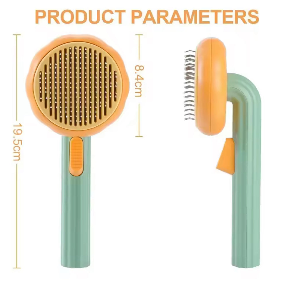 Brosse de Toilettage Auto-nettoyante – Pour Chat, Chiot, Lapin et Petits Animaux