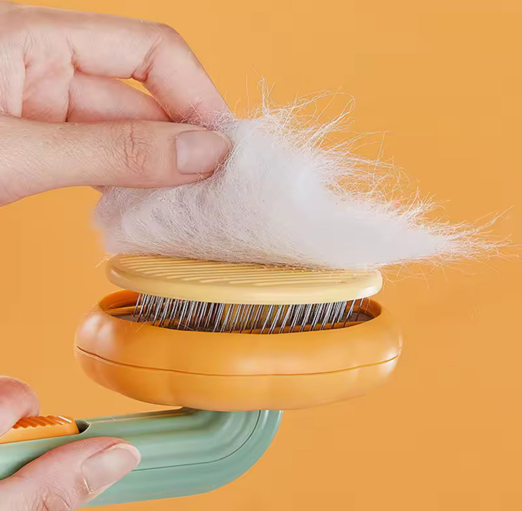 Brosse de Toilettage Auto-nettoyante – Pour Chat, Chiot, Lapin et Petits Animaux