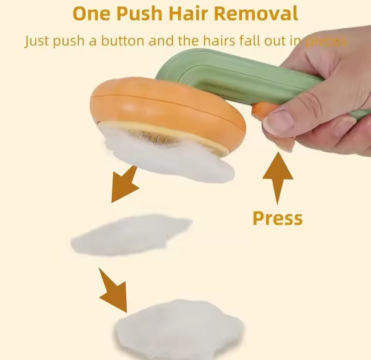 Brosse de Toilettage Auto-nettoyante – Pour Chat, Chiot, Lapin et Petits Animaux