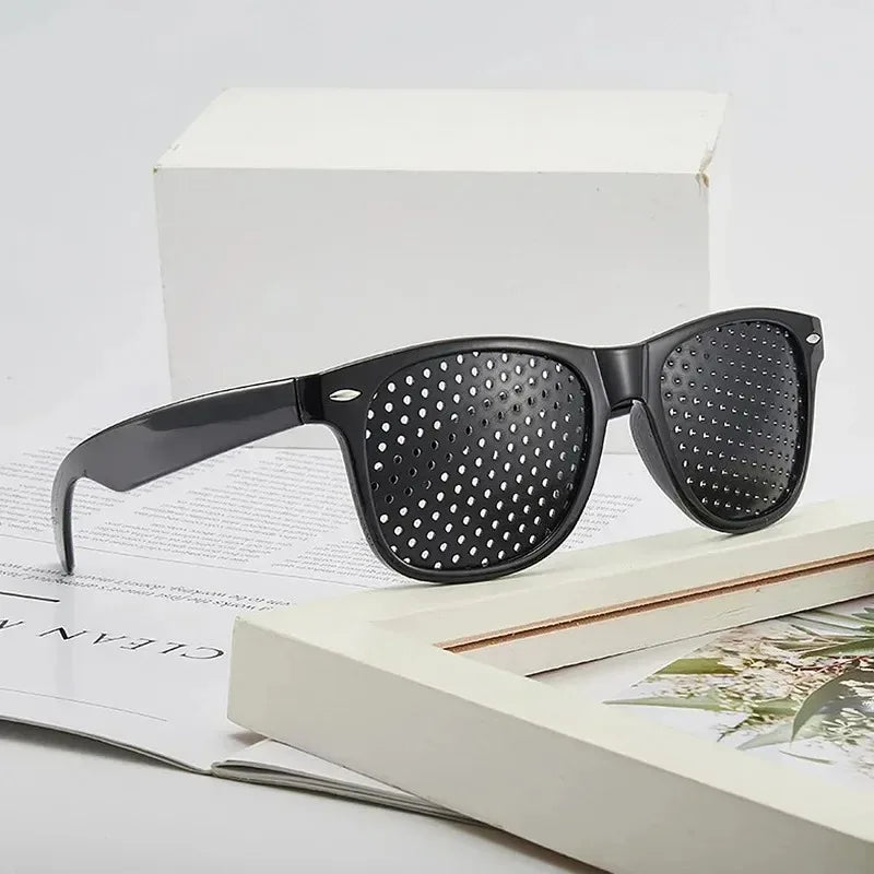 Lunettes Anti-myopie astigmatisme, Correction de la Vision, lunettes à trous d'épingle avec trous pour hommes et femmes, amélioration de la vue