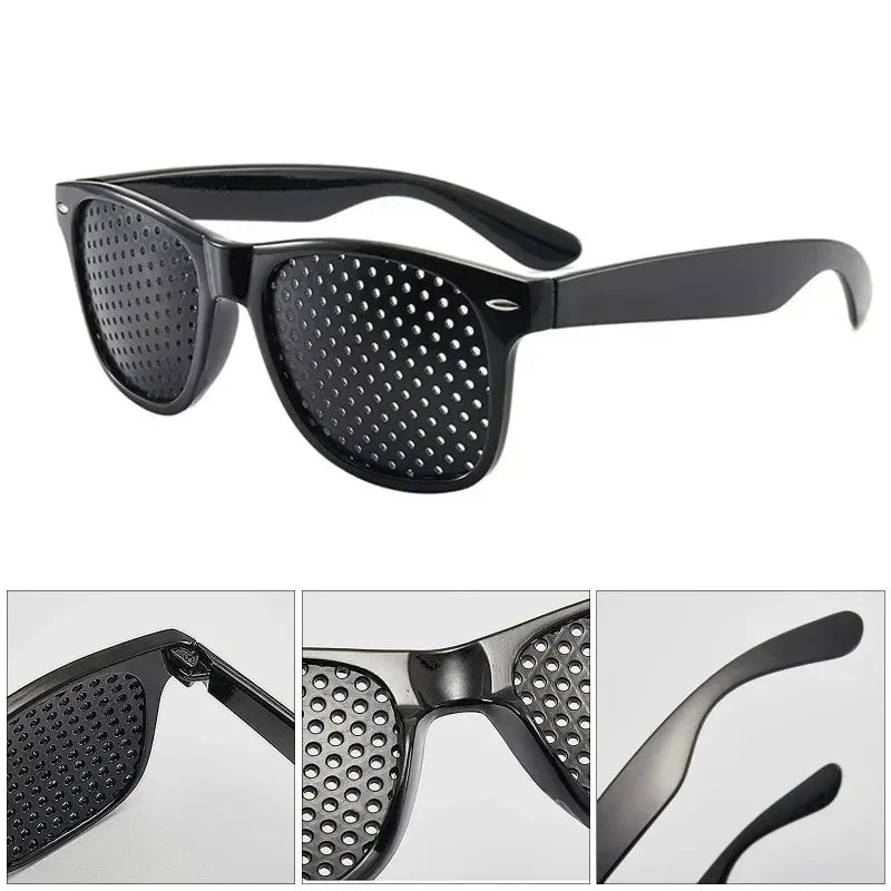 Lunettes Anti-myopie astigmatisme, Correction de la Vision, lunettes à trous d'épingle avec trous pour hommes et femmes, amélioration de la vue
