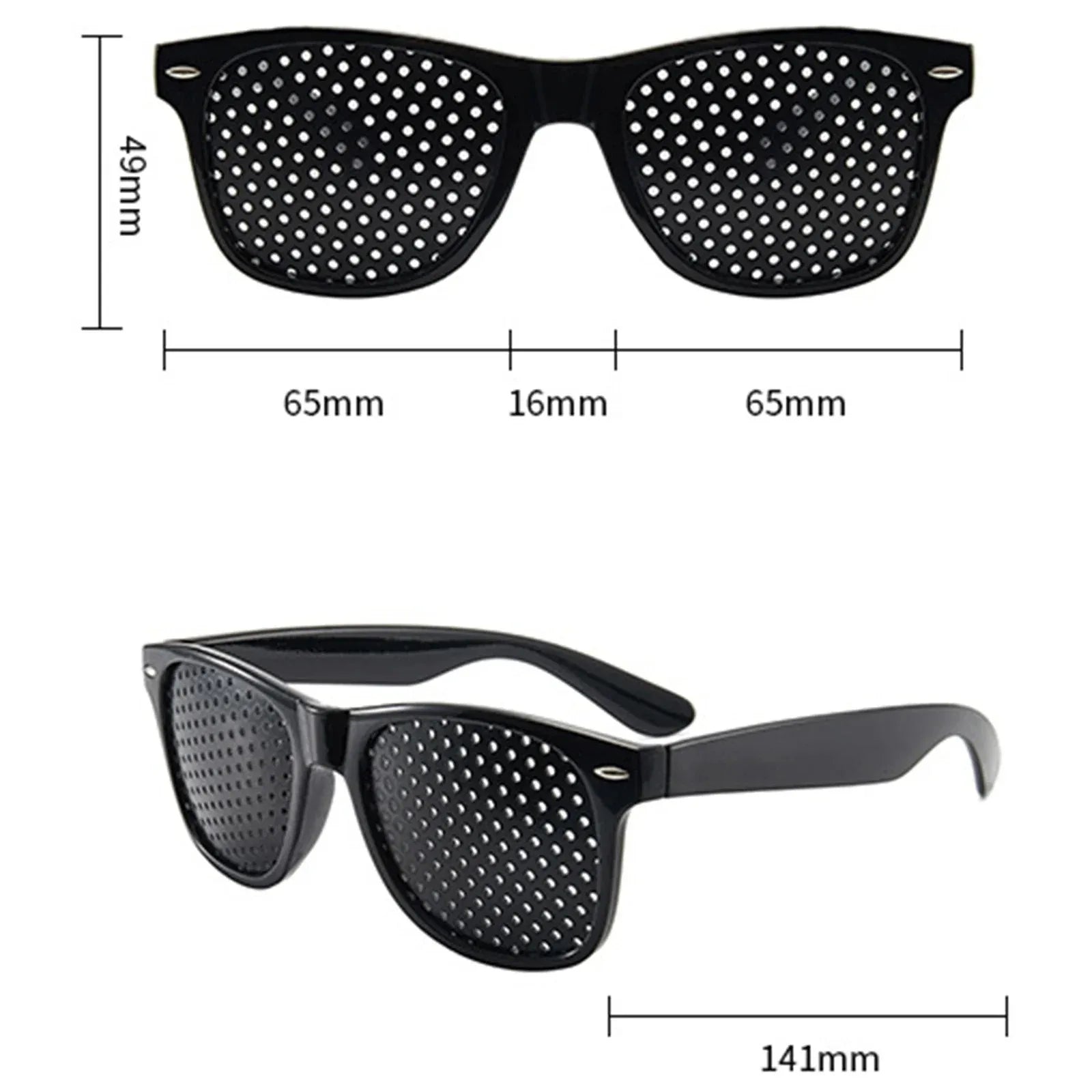 Lunettes Anti-myopie astigmatisme, Correction de la Vision, lunettes à trous d'épingle avec trous pour hommes et femmes, amélioration de la vue