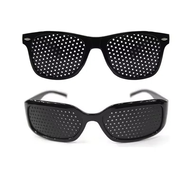 Lunettes Anti-myopie astigmatisme, Correction de la Vision, lunettes à trous d'épingle avec trous pour hommes et femmes, amélioration de la vue