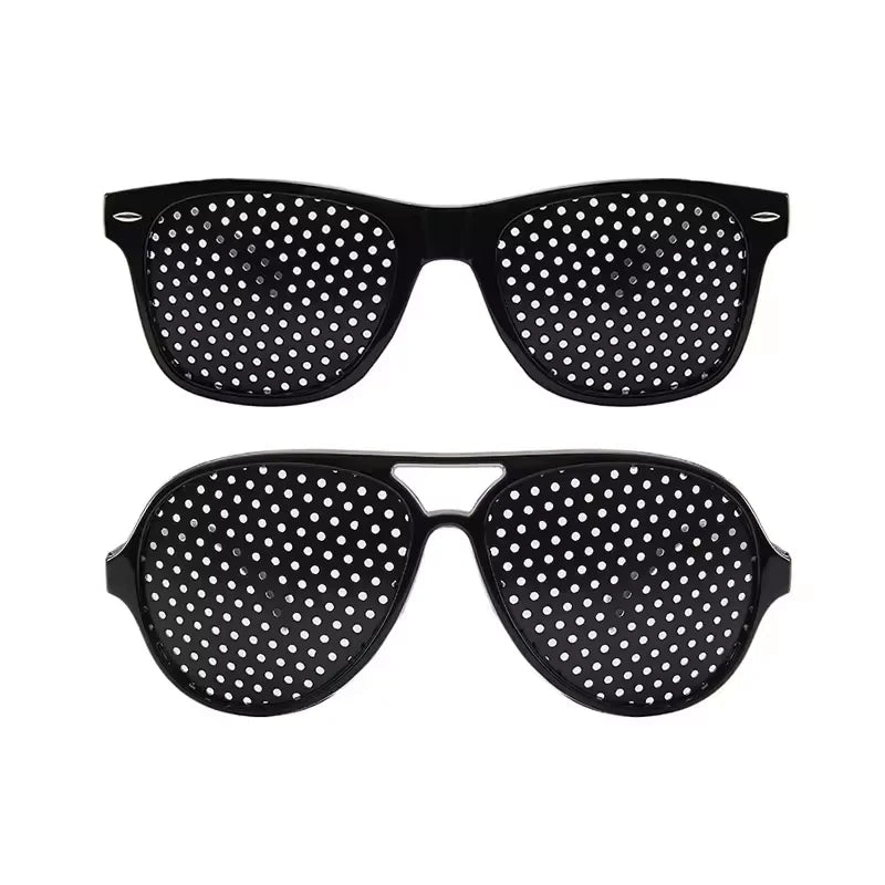 Lunettes Anti-myopie astigmatisme, Correction de la Vision, lunettes à trous d'épingle avec trous pour hommes et femmes, amélioration de la vue